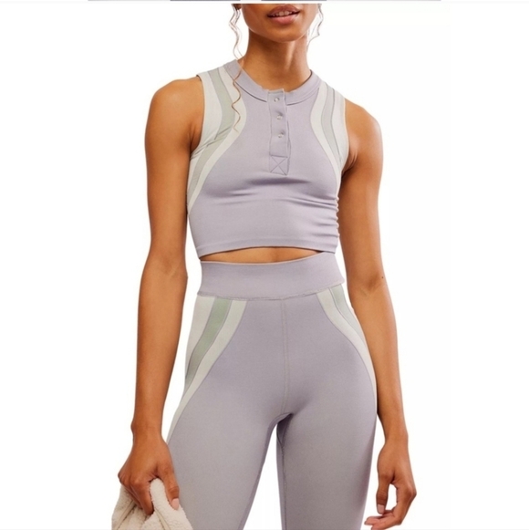 NWOT Free People Movement Free Kick Henley - Picture 3 of 7